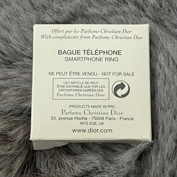 DIOR SMARTPHONE RING Holder SILVER TONE NEW in a box - Picture 6 of 6